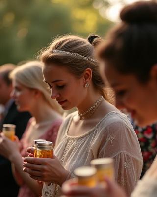 Invitados disfrutando experiencia sensorial de té